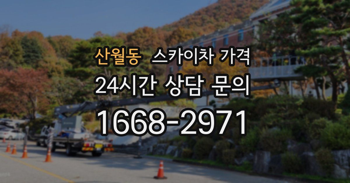 산월동 스카이차 가격