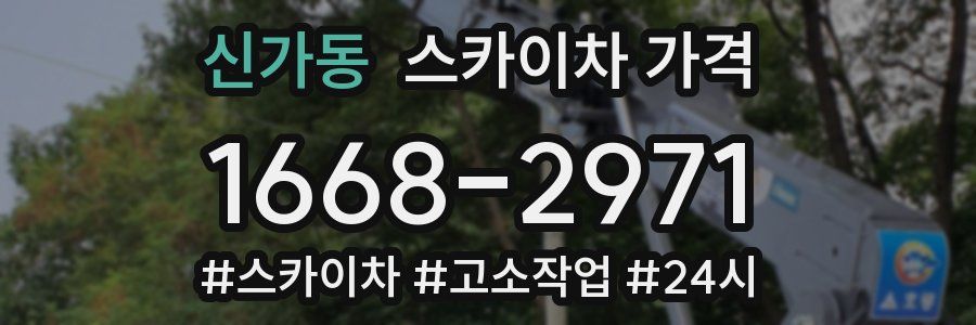 신가동 스카이차 가격