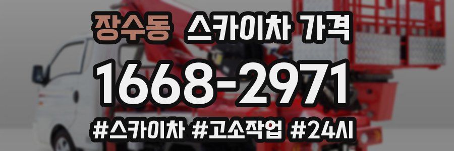 장수동 스카이차 가격