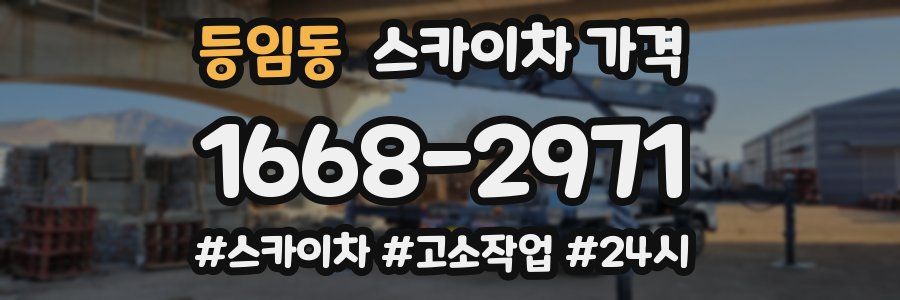 등임동 스카이차 가격