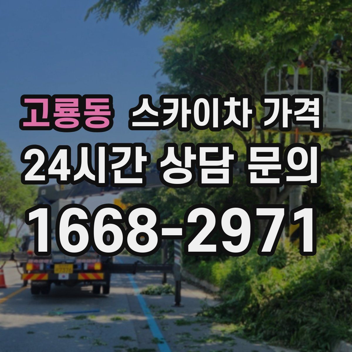 고룡동 스카이차 가격 안전 펜스·통제 구역이 필요한 경우
