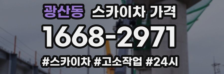 광산동 스카이차 가격