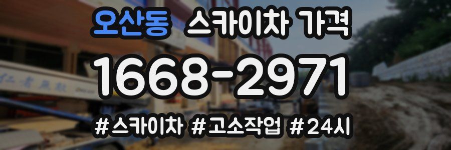 오산동 스카이차 가격