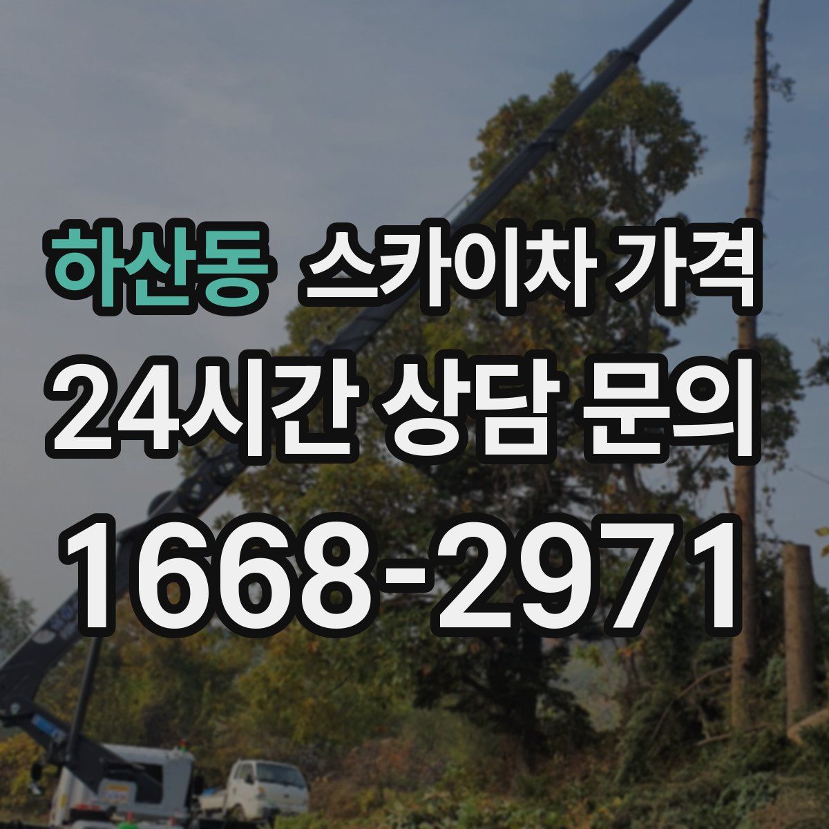 하산동 스카이차 가격