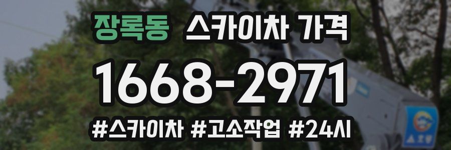 장록동 스카이차 가격