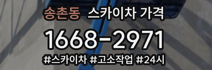 송촌동 스카이차 가격