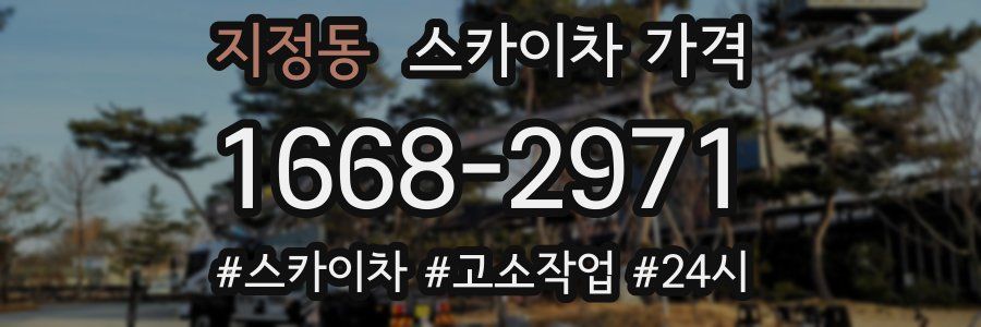 지정동 스카이차 가격