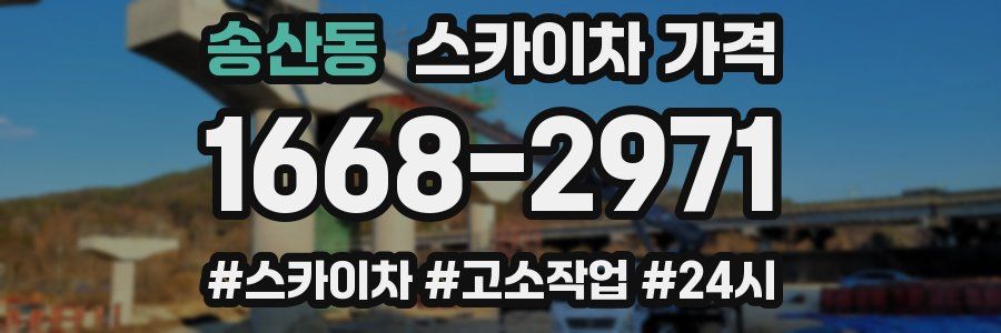 송산동 스카이차 가격