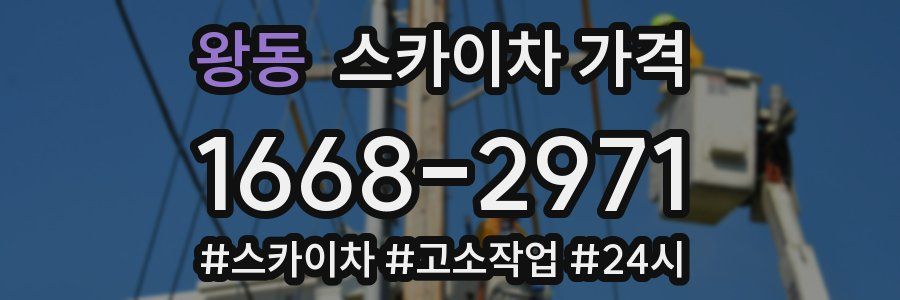 왕동 스카이차 가격