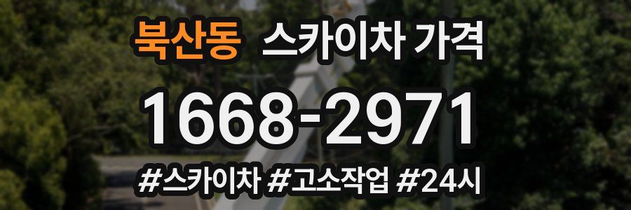 북산동 스카이차 가격