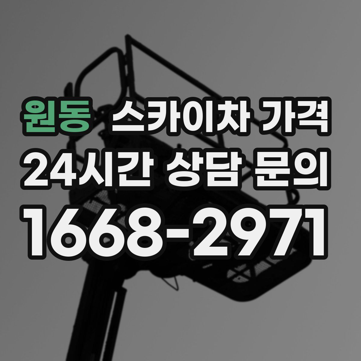 원동 스카이차 가격