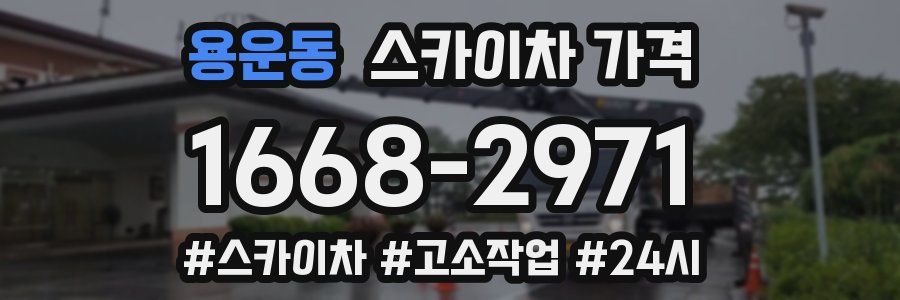 용운동 스카이차 가격