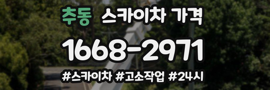 추동 스카이차 가격