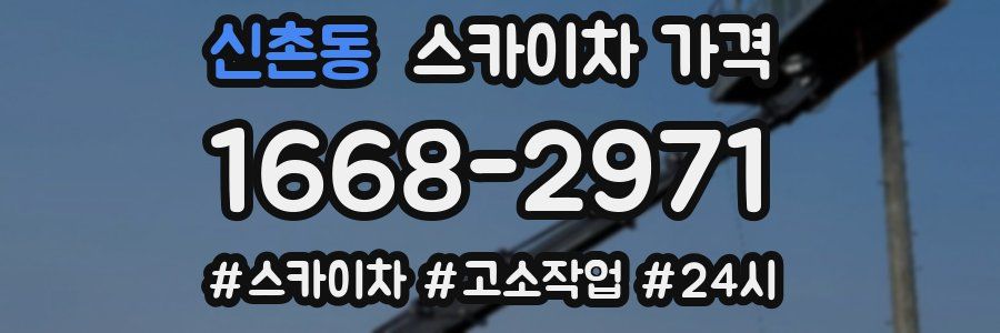 신촌동 스카이차 가격