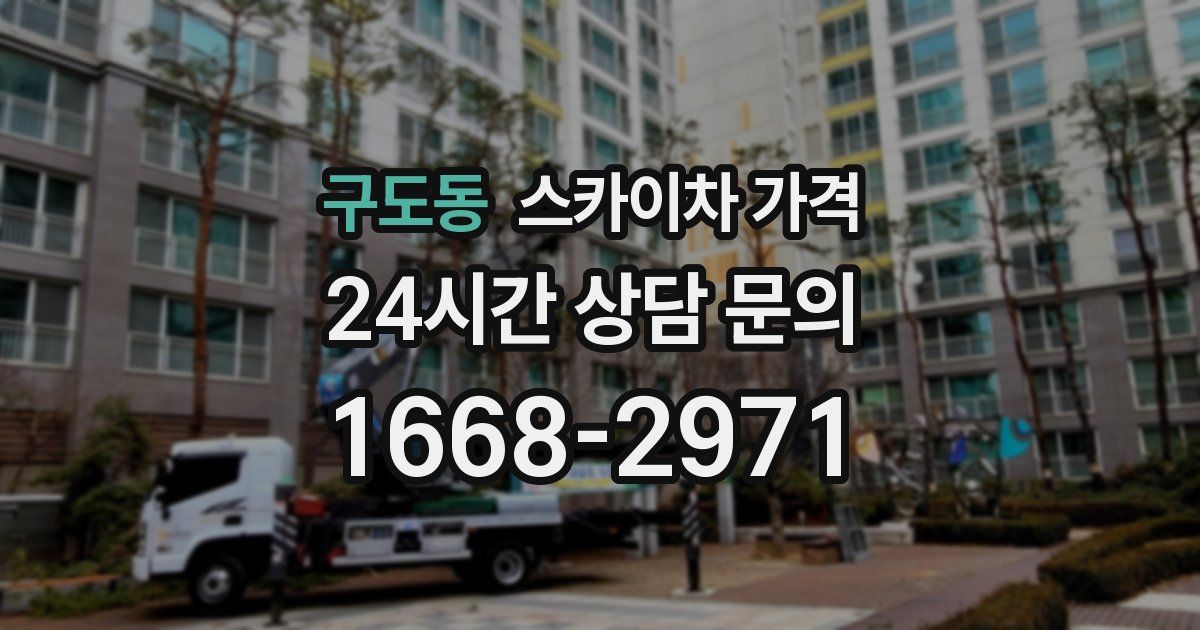 구도동 스카이차 가격