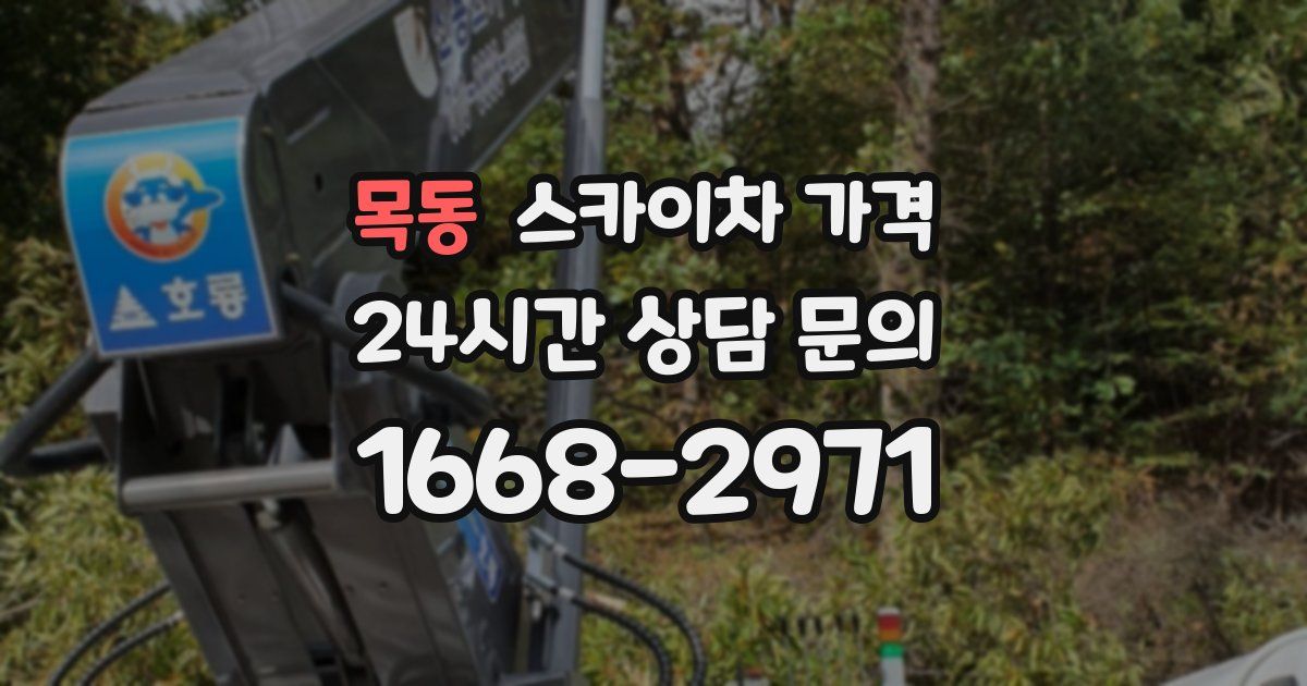 목동 스카이차 가격