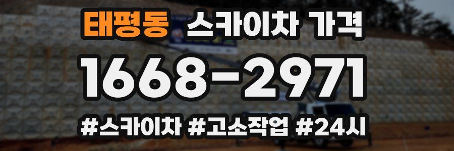 태평동 스카이차 가격