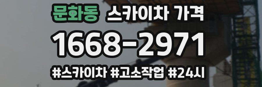 문화동 스카이차 가격