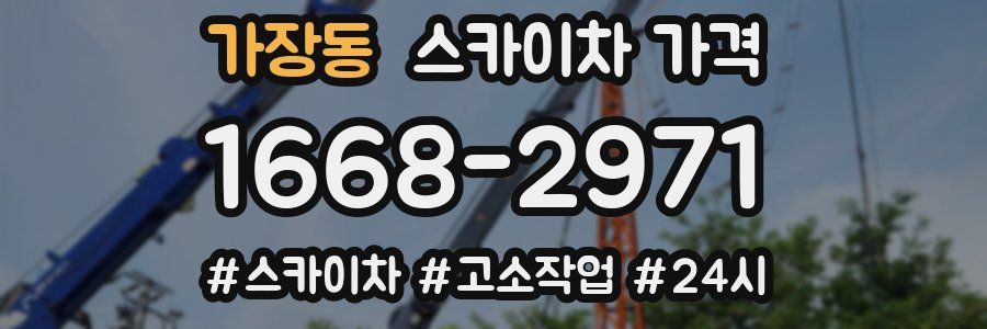 가장동 스카이차 가격