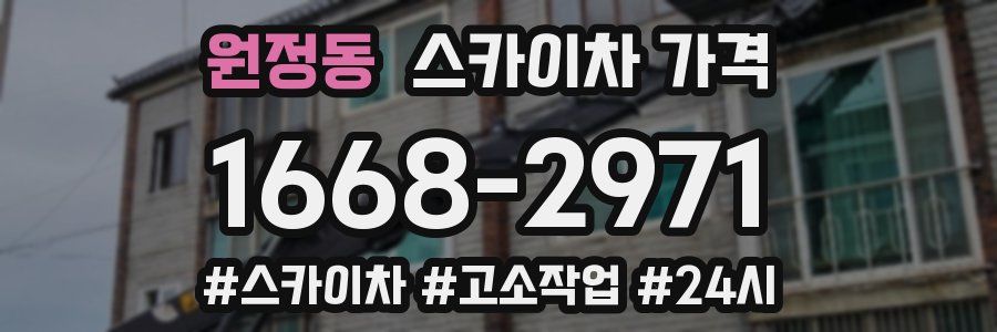 원정동 스카이차 가격