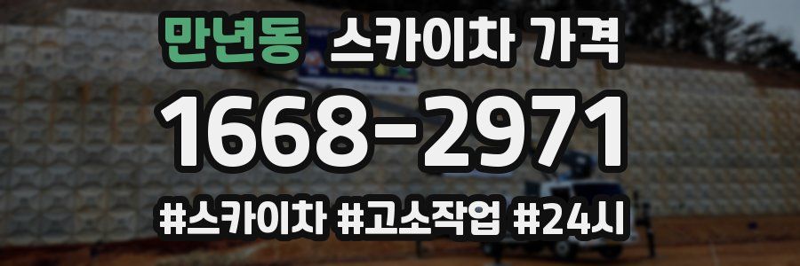 만년동 스카이차 가격