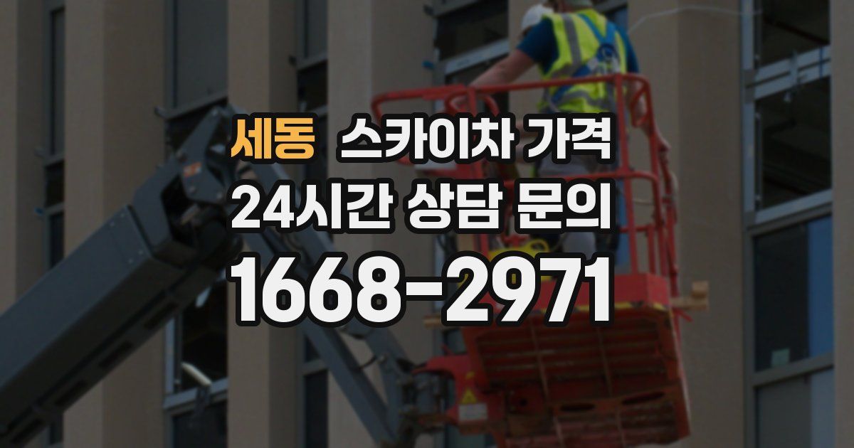 세동 스카이차 가격