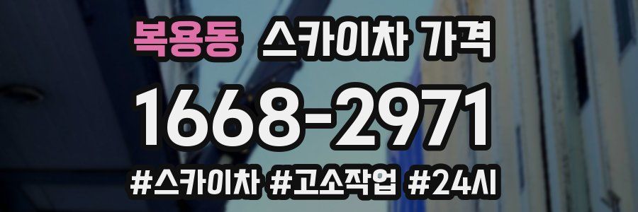 복용동 스카이차 가격