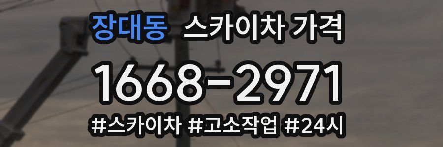 장대동 스카이차 가격