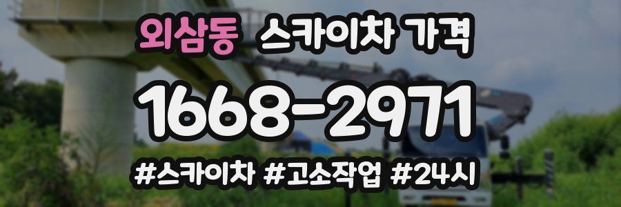 외삼동 스카이차 가격