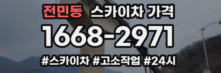 전민동 스카이차 가격