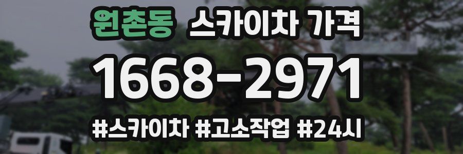 원촌동 스카이차 가격