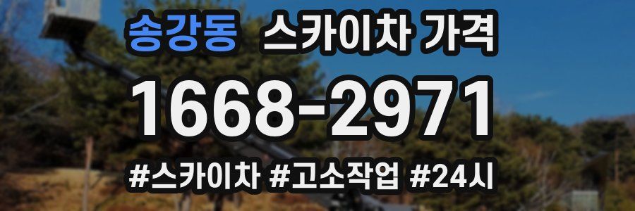 송강동 스카이차 가격
