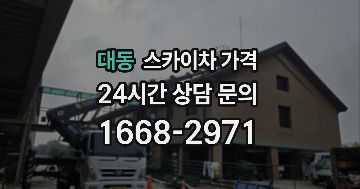 대동 스카이차 가격