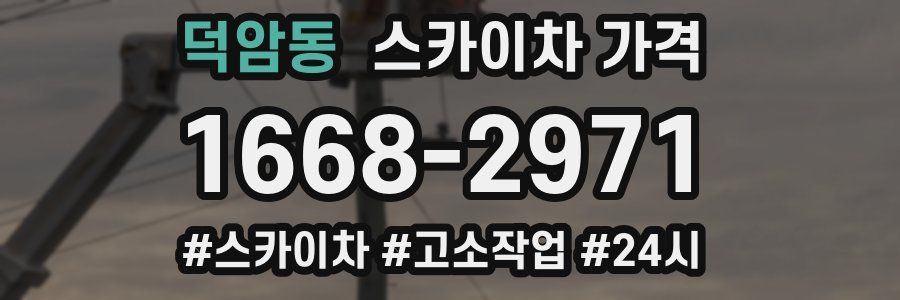 덕암동 스카이차 가격