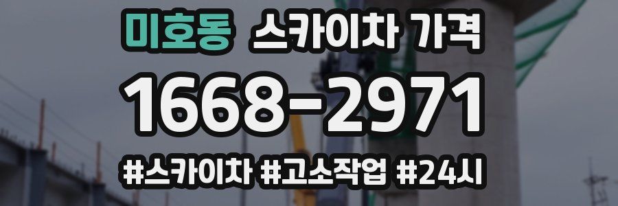 미호동 스카이차 가격