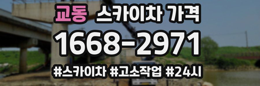 교동 스카이차 가격