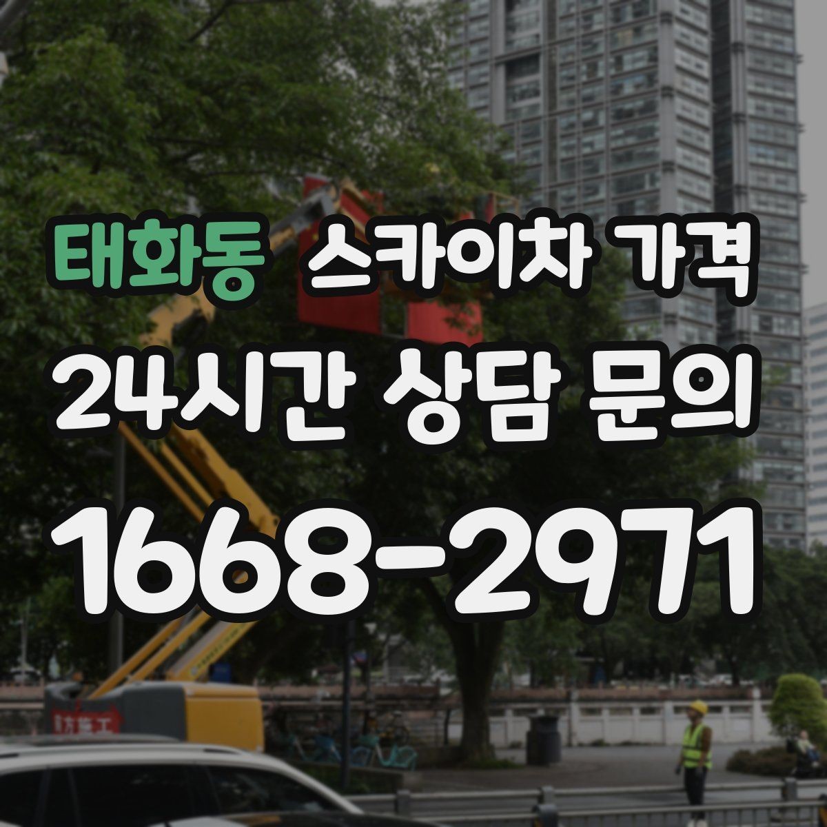 태화동 스카이차 가격 통행량 많은 구간 작업의 현실적인 포인트