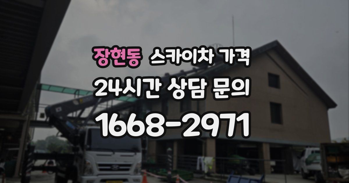 장현동 스카이차 가격