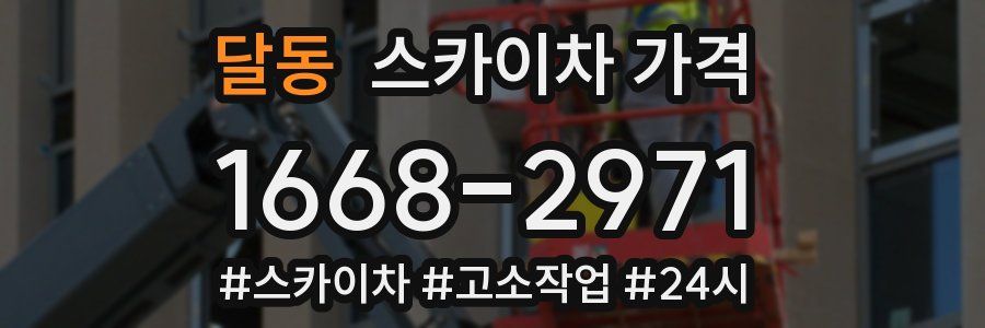 달동 스카이차 가격