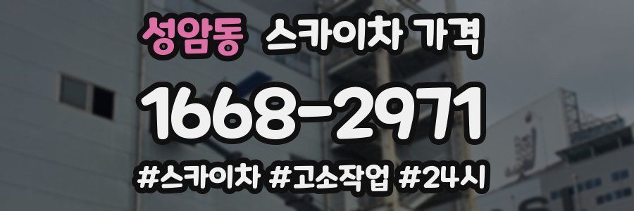 성암동 스카이차 가격