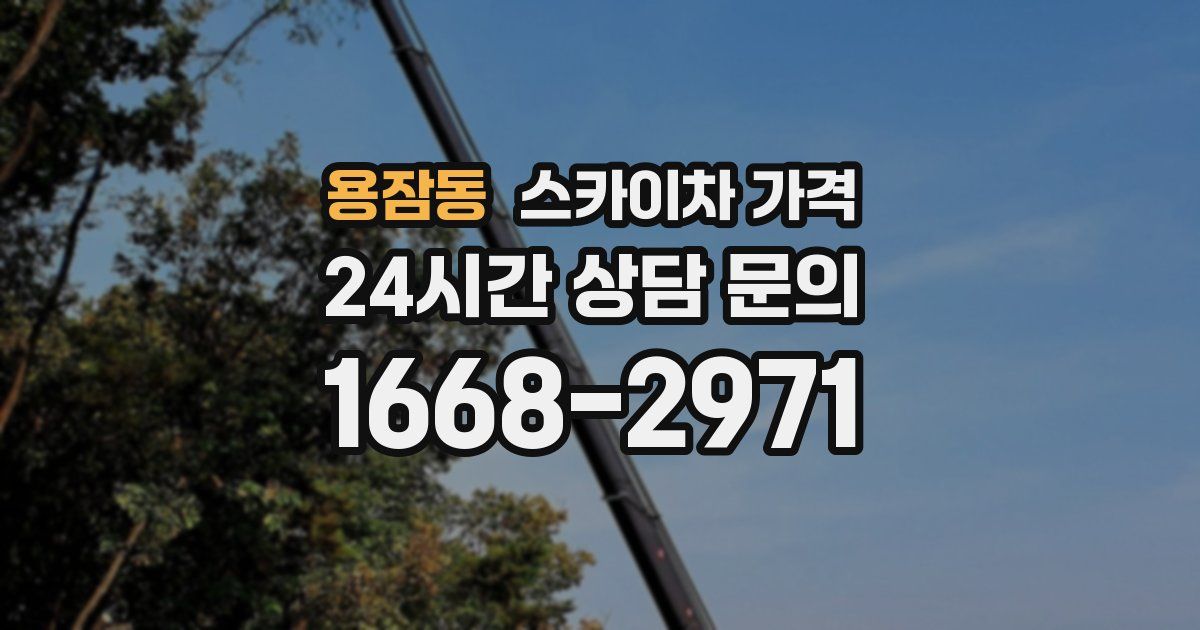 용잠동 스카이차 가격