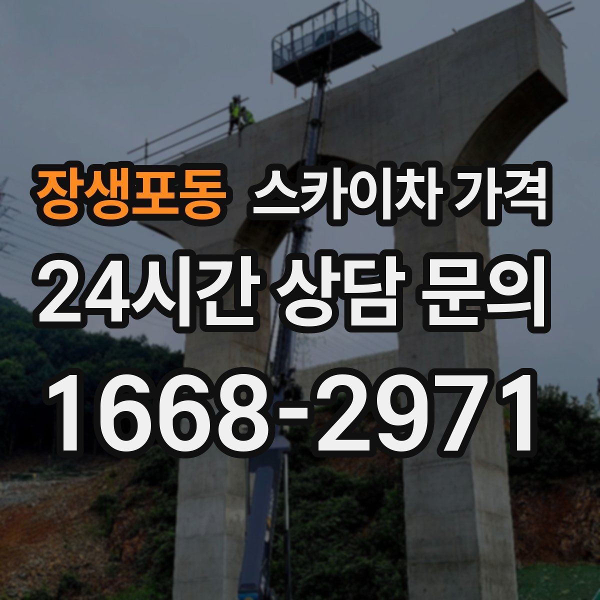 장생포동 스카이차 가격 외벽 크랙 점검만 하는 경우 비용 포인트