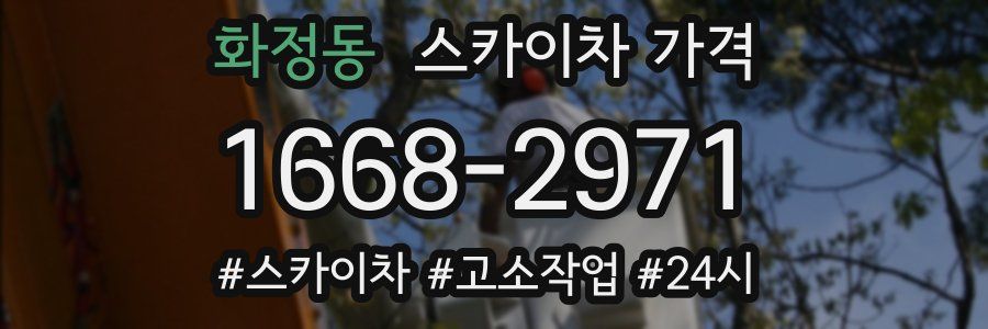 화정동 스카이차 가격