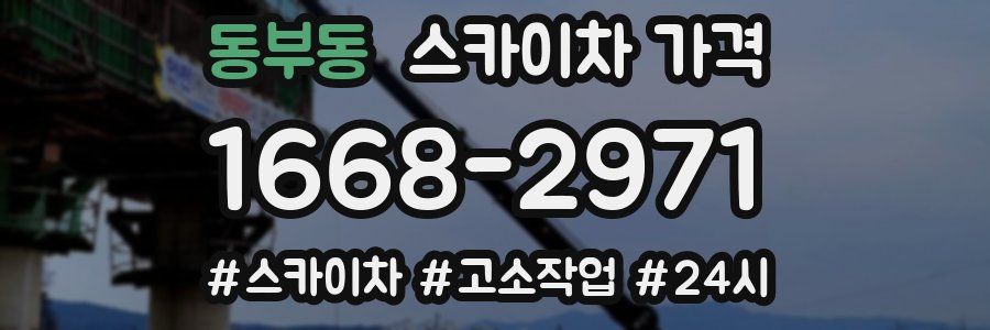 동부동 스카이차 가격