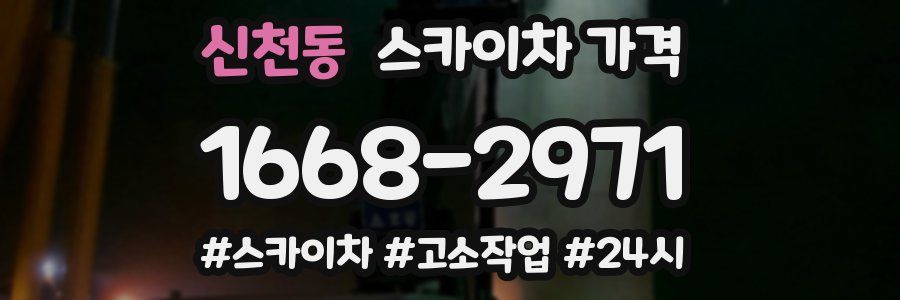 신천동 스카이차 가격