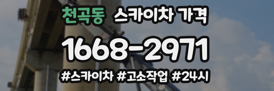 천곡동 스카이차 가격