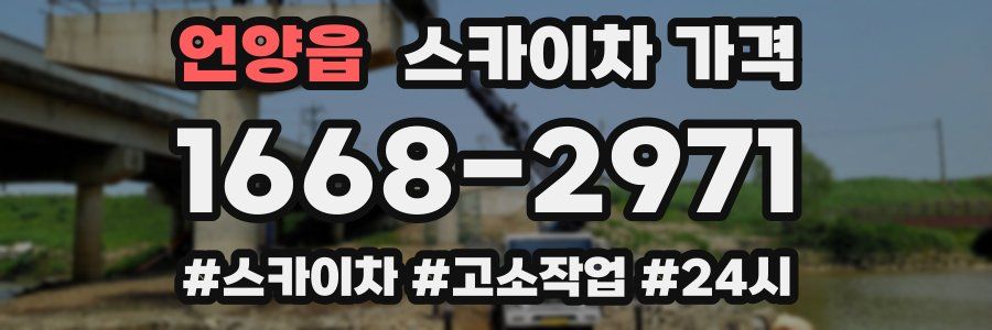 언양읍 스카이차 가격