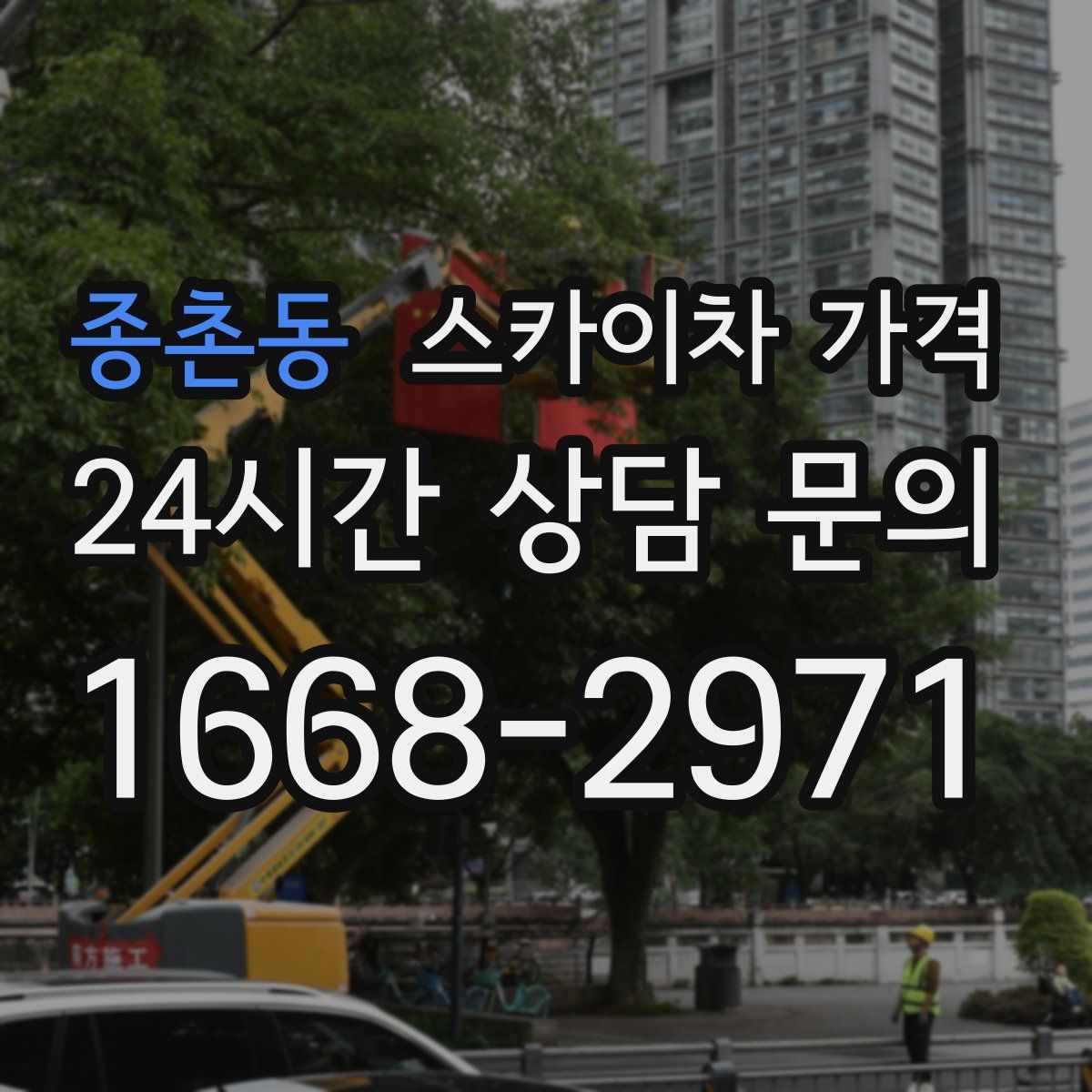 종촌동 스카이차 가격