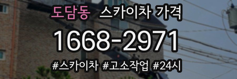 도담동 스카이차 가격