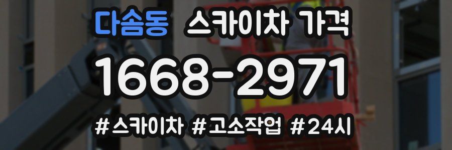 다솜동 스카이차 가격